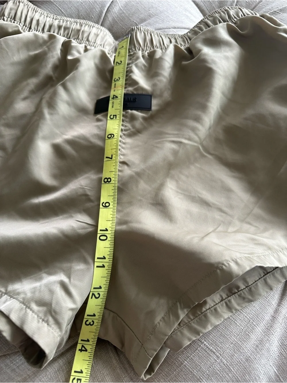 Fear of God Essentials Beige Logo-Notch Athletic Shorts